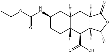 (1R,3aR,4aR,8aR,9S,9aR)-1-метил-3-оксодекагідро-3H-спіро[нафто[2,3-c]фуран-6,2'-[1,3]діоксолан]-9 - карбонова кислота