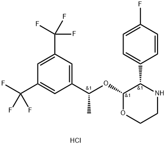 (2R,3S)-2-[(1R)-1-[3,5-біс(трифторметил)феніл]етокси]-3-(4-фторфеніл)морфоліну гідрохлорид