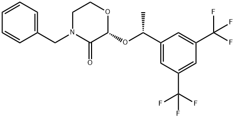 (2R)-4-бензил-2-[(1R)-1-[3,5-біс(трифторметил)феніл]етокси]морфолін-3-он
