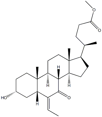 Метиловий ефір (E/Z)-3α-гідрокси-6-етіліден-7-кето-5β-холан-24-ої кислоти