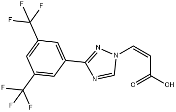(Z)-3-(3-(3,5-біс(трифторметил)феніл)-1Н-1,2,4-тріазол-1-іл)акрилова кислота