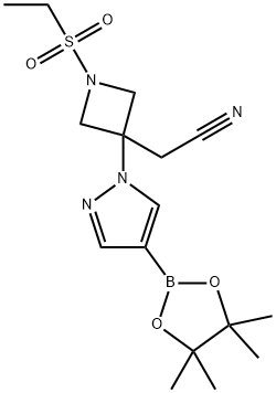 2-(1-(етилсульфоніл)-3-(4-(4,4,5,5-тетраметил-1,3,2-діоксаборолан-2-іл)-1Н-піразол-1-іл)азетидин-3- іл)ацетонітрил