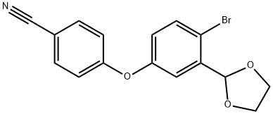 4-(4-BroMo-3-(1,3-діоксолан-2-іл)феноксі)бензонітрил