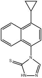 4-(4-циклопропілнафталін-1-іл)-1Н-1,2,4-тріазол-5(4Н)-тіон