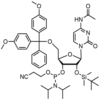 DMT-2′O-TBDMS-rC(ac) Фосфорамідит
