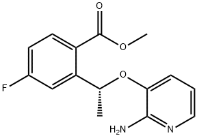 метил(R)-2-(1-((2-амінопіридин-3-іл)окси)етил)-4-фторбензоат
